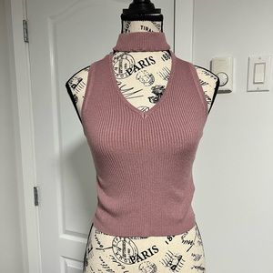 Urban heritage pink choker top - S